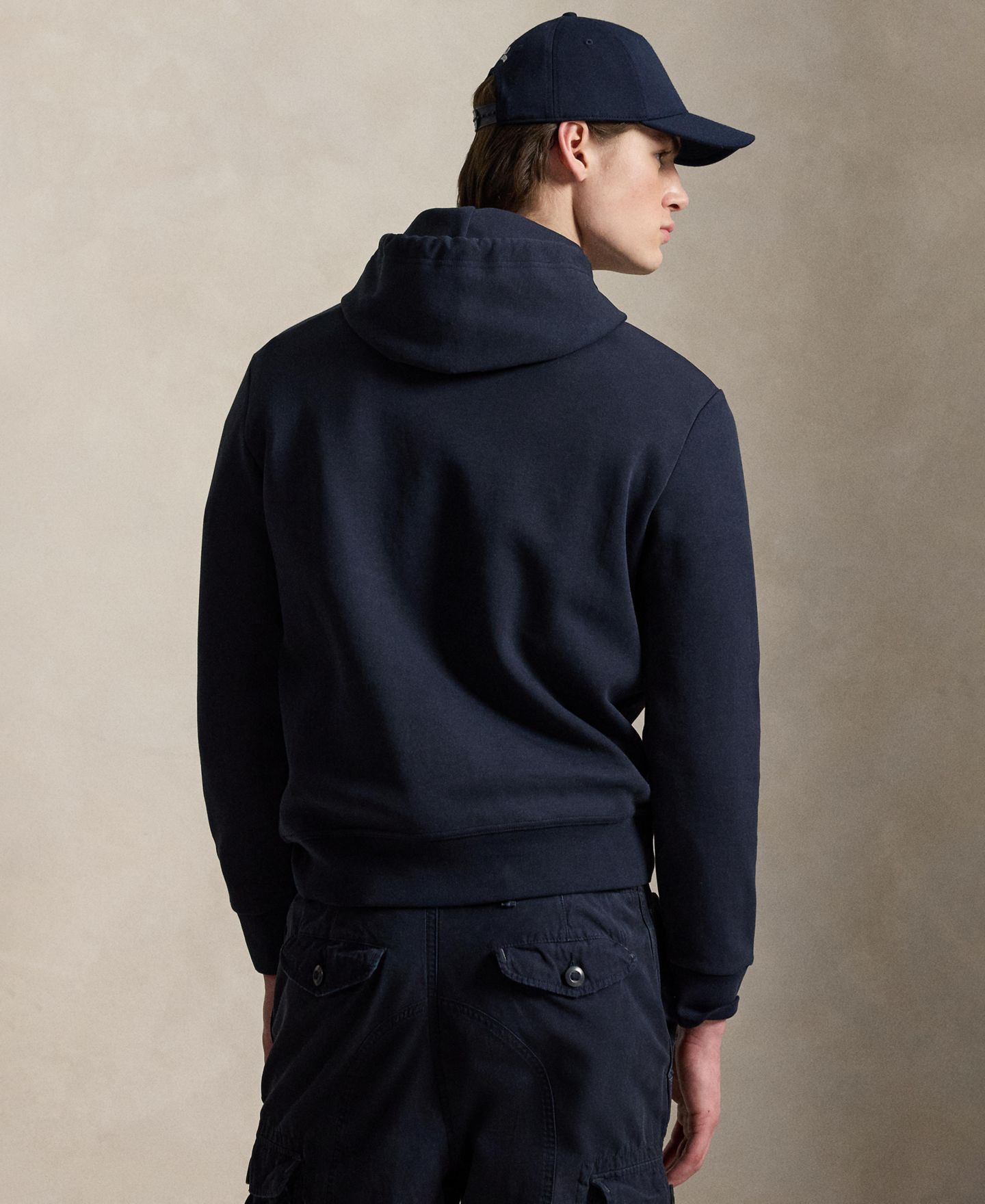 Мужская толстовка Polo Ralph Lauren The Iconic Mesh, цвет: Тёмно-синий — фото 5