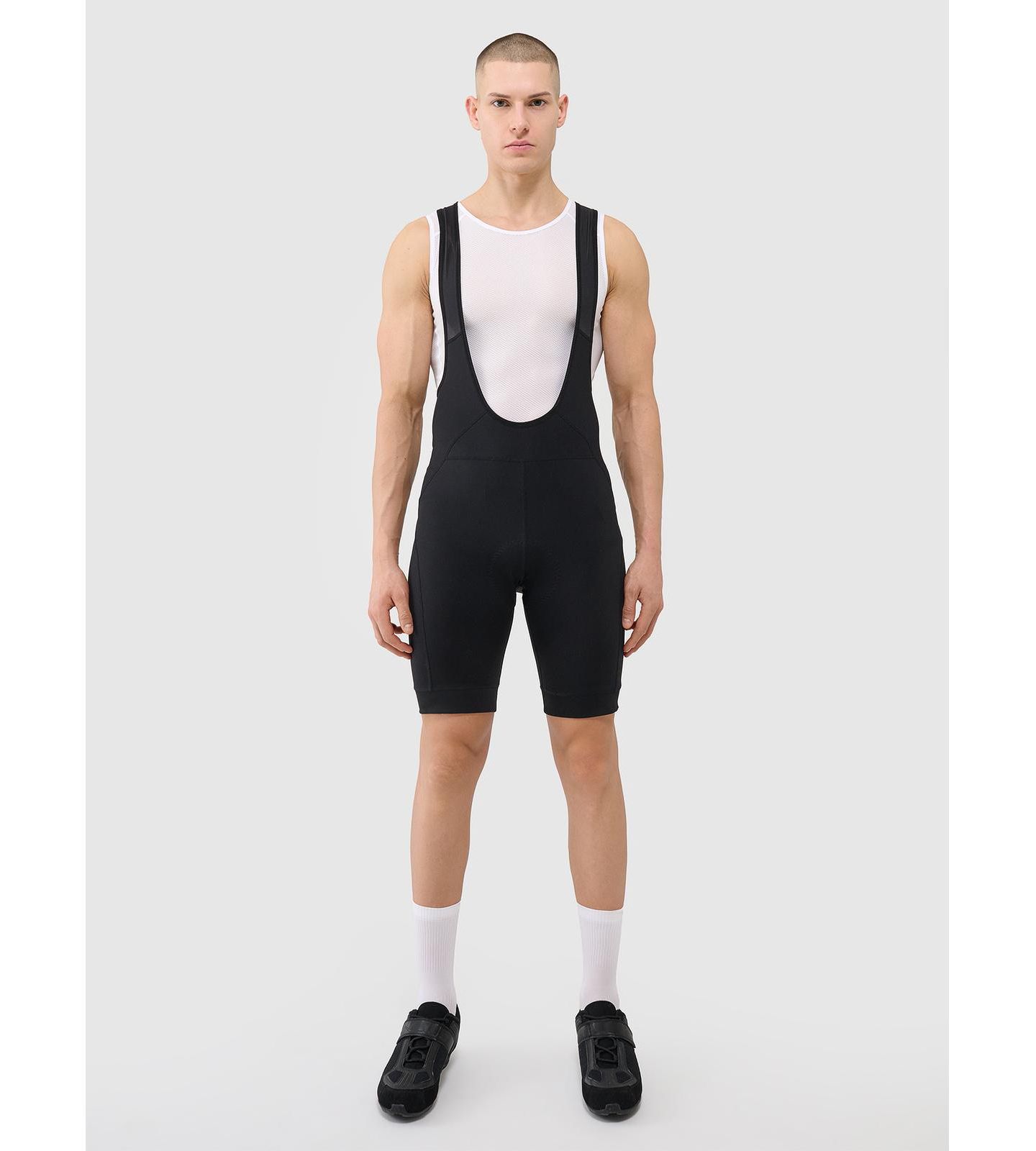 Мужские леггинсы 4F Short Cycling Leggings With Gel-Foam Insert And Suspenders, цвет: Глубокий чёрный — фото 9
