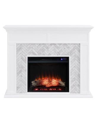 Torlington Marble Tiled Touch Screen Electric Fireplace