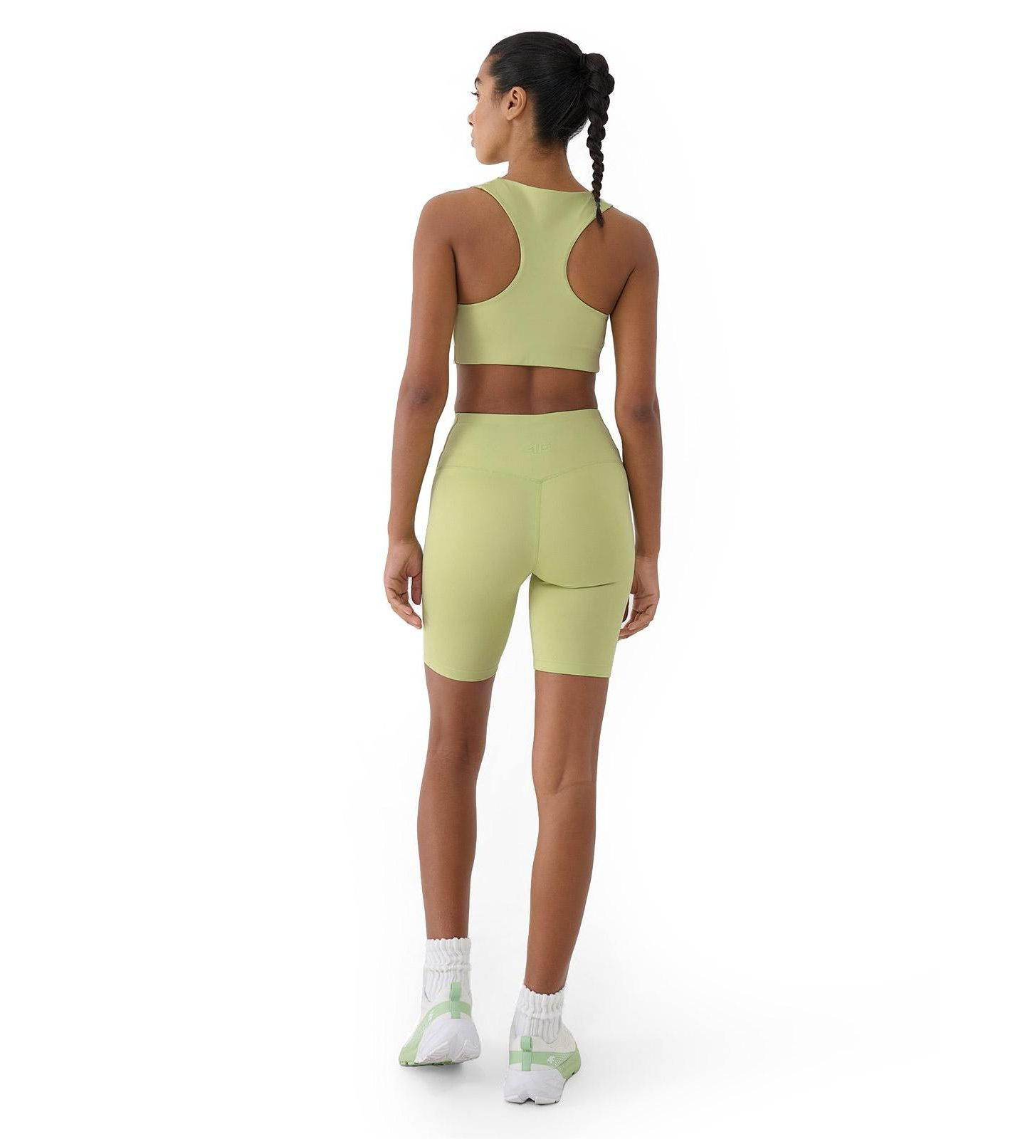Женские леггинсы 4F Training Cycling Short, цвет: Светлый зелёный — фото 4