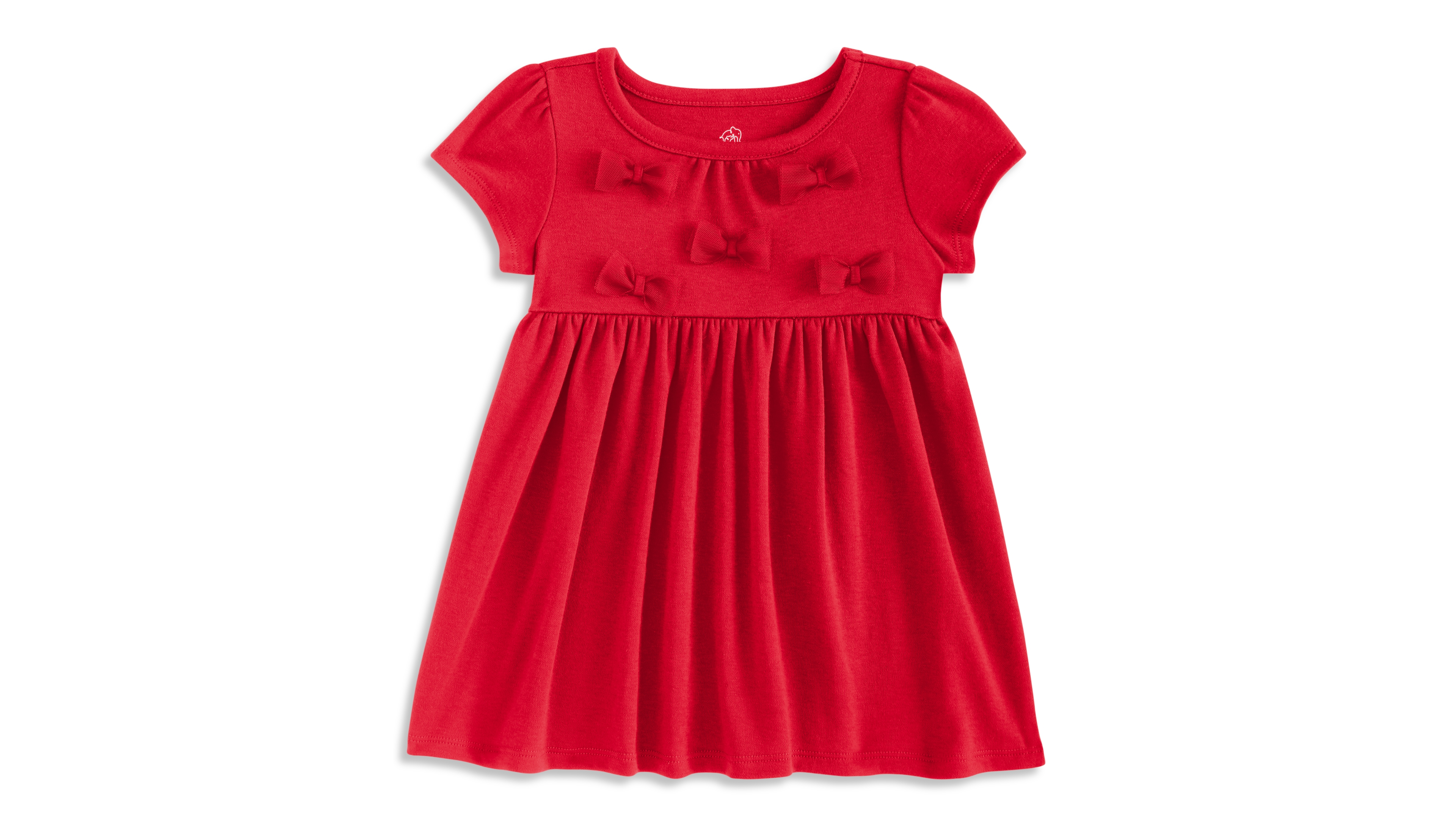 First Impressions Baby Girls' 0M-24M Short-Sleeve Bows Dress, Macy's Exclusive