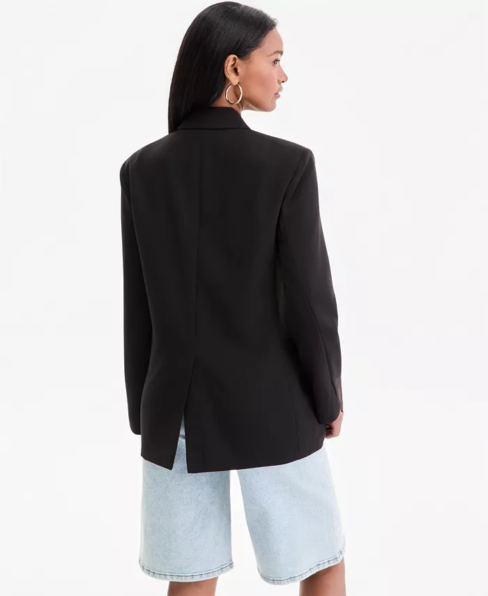 Women's Peak-Lapel Double-Breasted Blazer - thumbnail 4