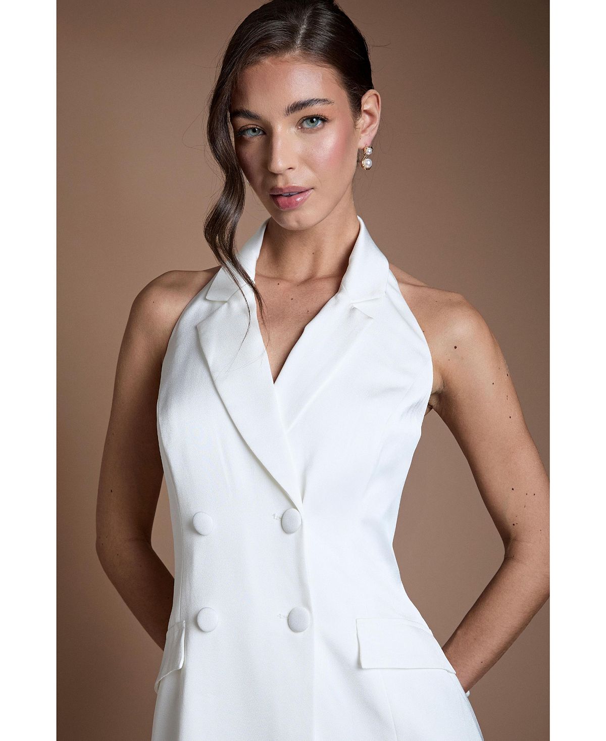 Coast Women's Halter-Neck Sleeveless Blazer Dress view 4 — MAYCSS fashion products