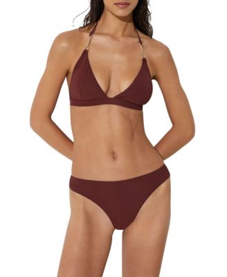 Women's Ruby Trim Detail Triangle Bikini Top