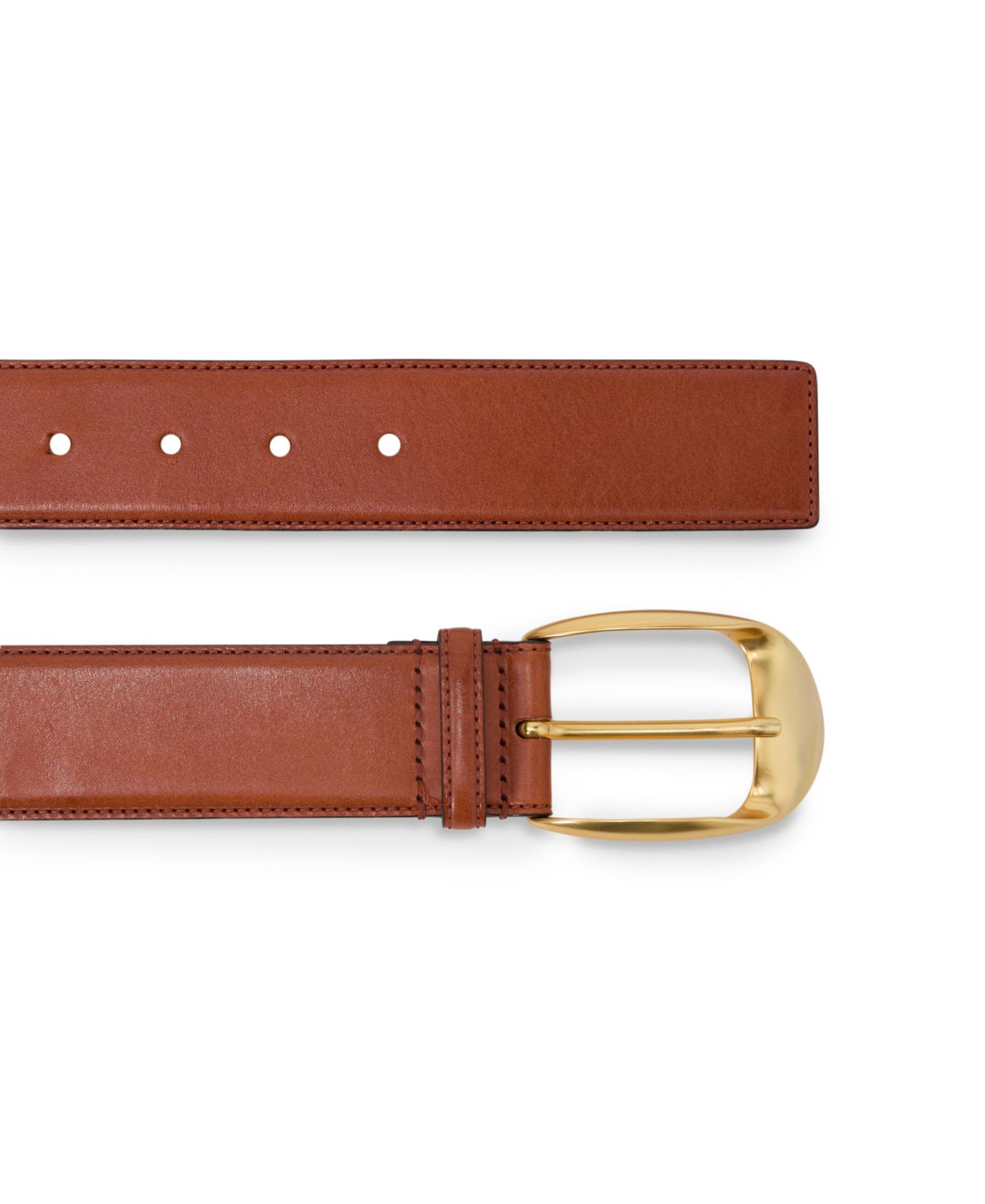 Женский ремень REISS Sammy Leather Round Gold Buckle — фото 2