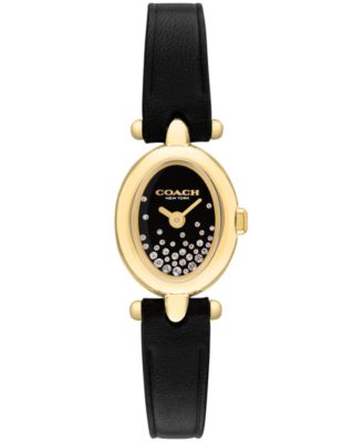 Women's Sammy Black Leather Strap Watch 18mm