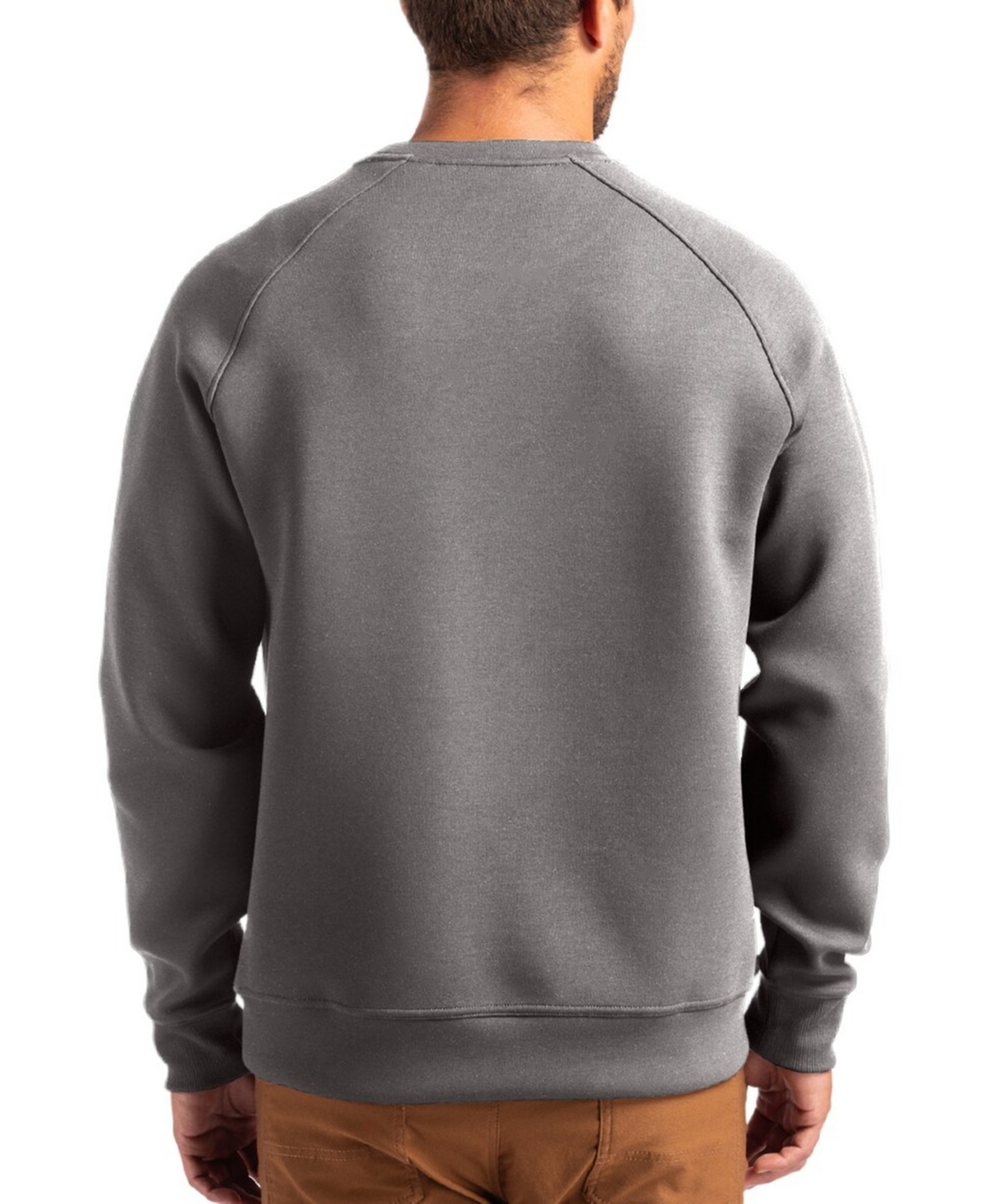Cutter & Buck Men's Gray Alabama Crimson Tide Roam Pullover Sweatshirt