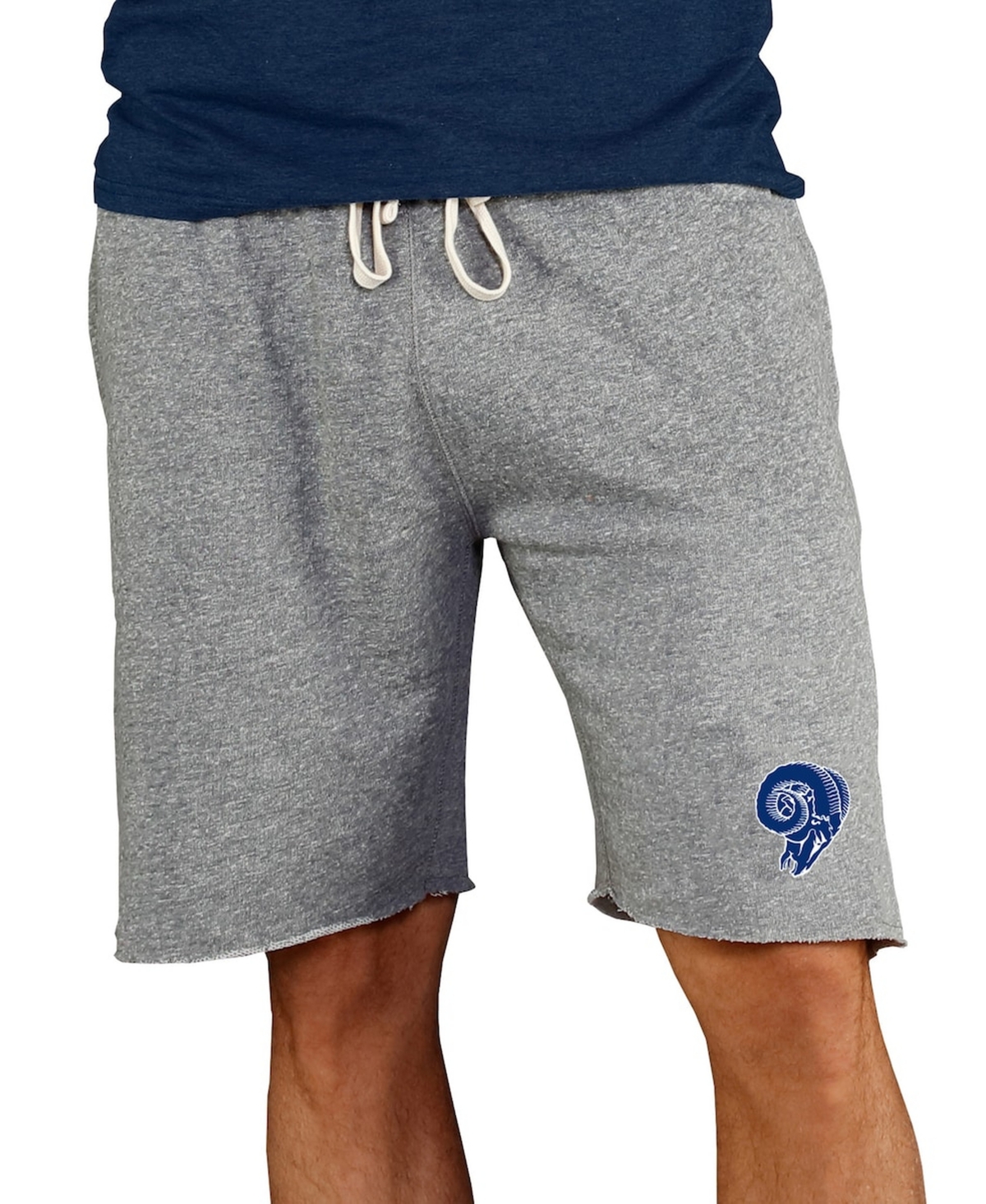 Concepts Sport Men's Gray Los Angeles Rams Throwback Logo Mainstream Terry Shorts
