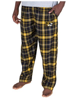 Men's Black/Gold Missouri Tigers Ultimate Flannel Pants
