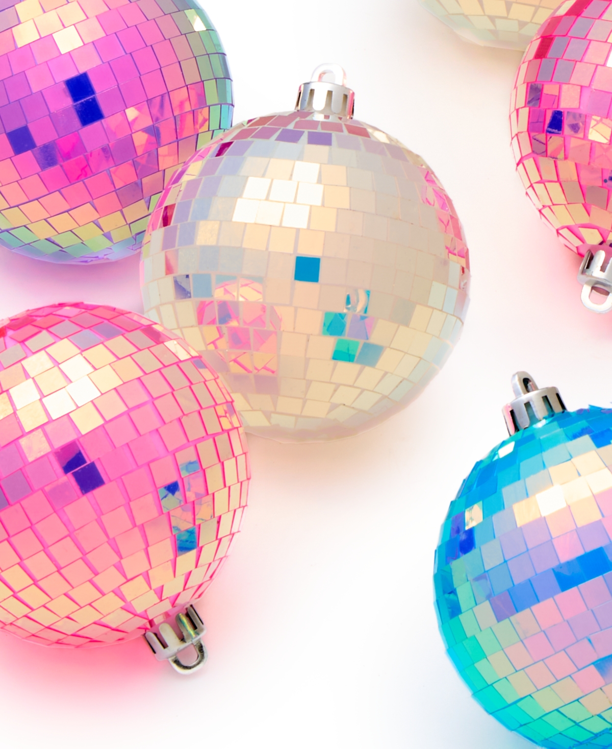 Holiday Lane Whimsy Set of 6 Shatterproof Disco Ball Ornaments, Macy's Exclusive