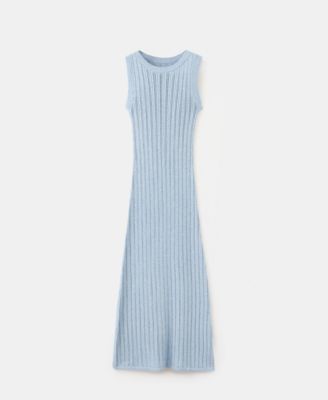 Women's Lace Design Long Knitted Dress