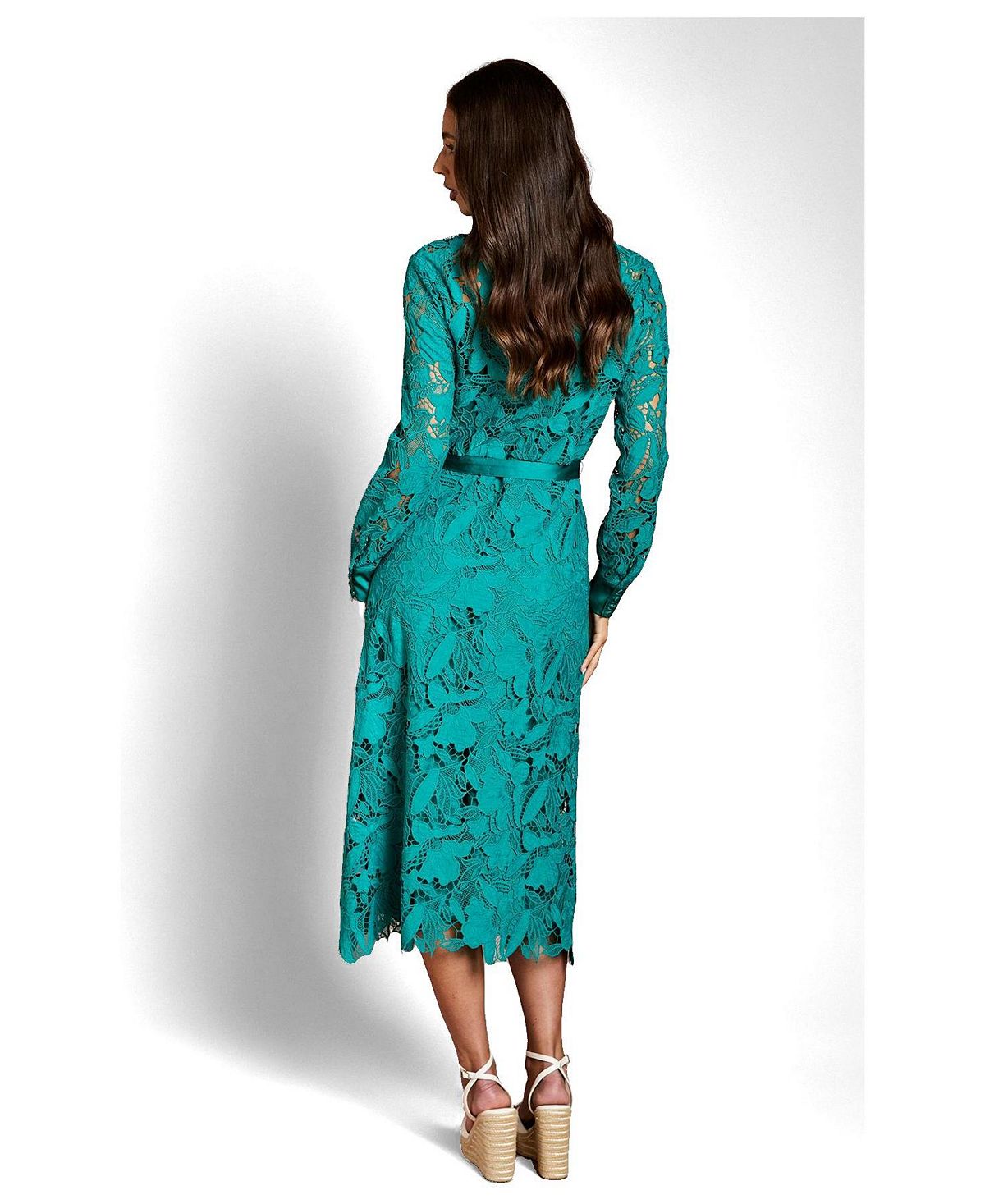 Coast Women's Lace Shirt Long Sleeve Dress view 3 — MAYCSS fashion products