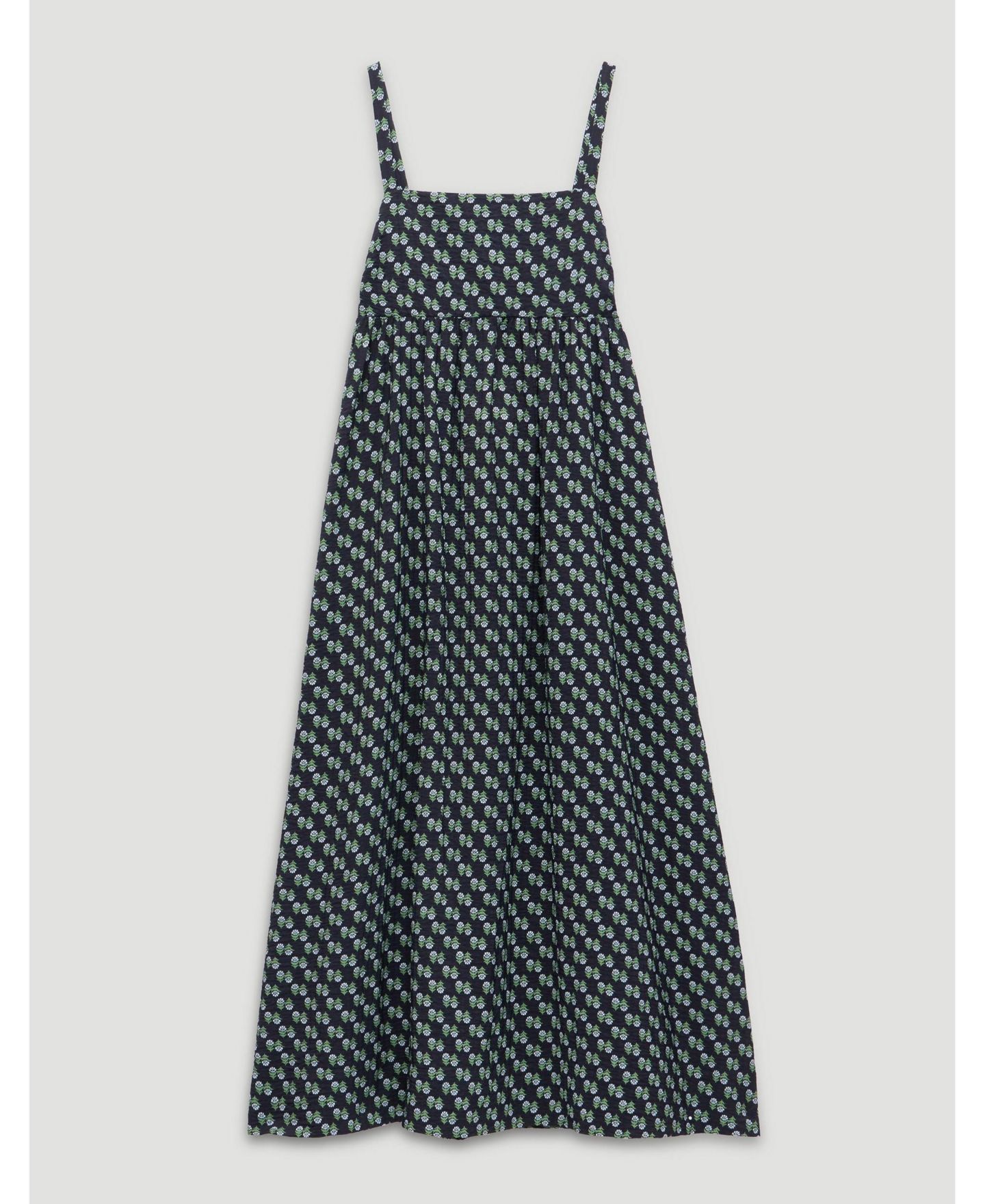 Женское платье Hush Nami Crinkle Gathered Maxi, цвет: С принтом синий — фото 5