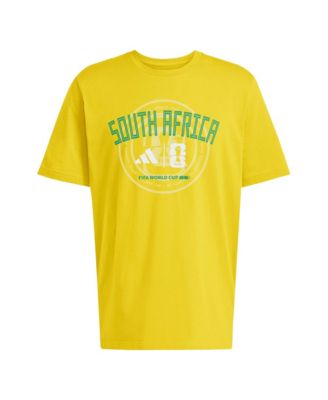 Men's Yellow South Africa National Team 2026 FIFA World Cup Qualifier T-Shirt