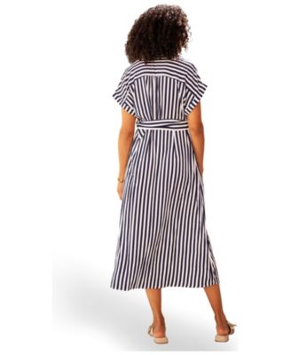 Blue Striped Dress