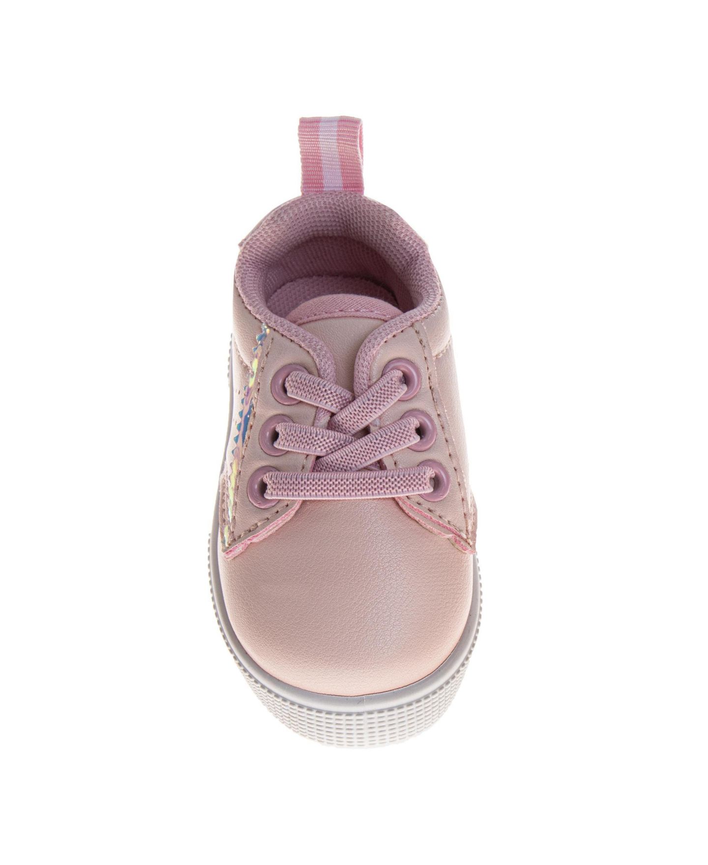 Обувь Laura Ashley Girls (Size 6 TO 10) Lace-Up Casual Shoes with Heart Detail (Toddler), цвет: Розовый — фото 3