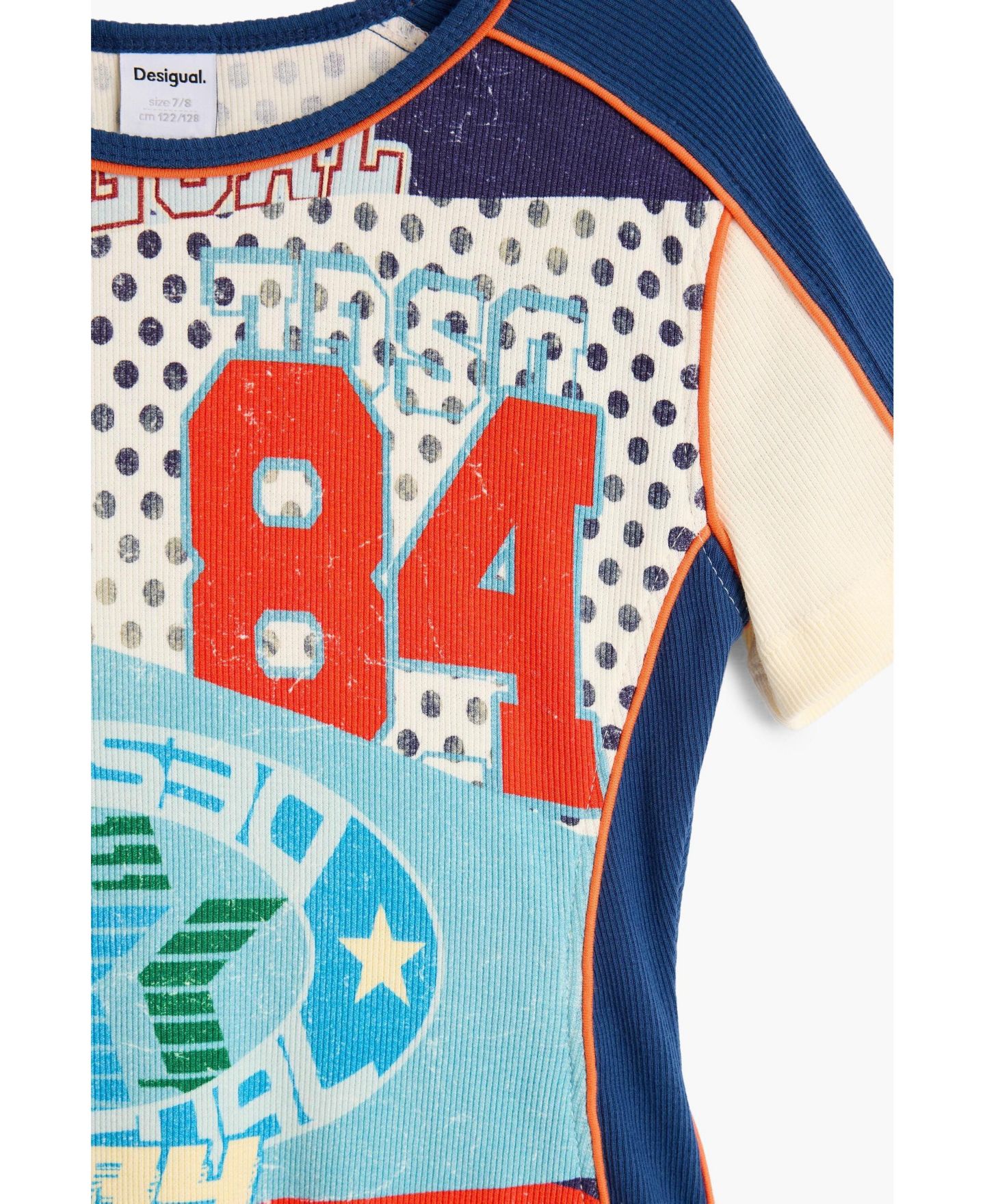Платье Desigual 's 3-14 Printed A-line dress для девочек, цвет: Молочный белый — фото 4