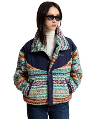 Women's Fair Isle Mock-Neck Jacket