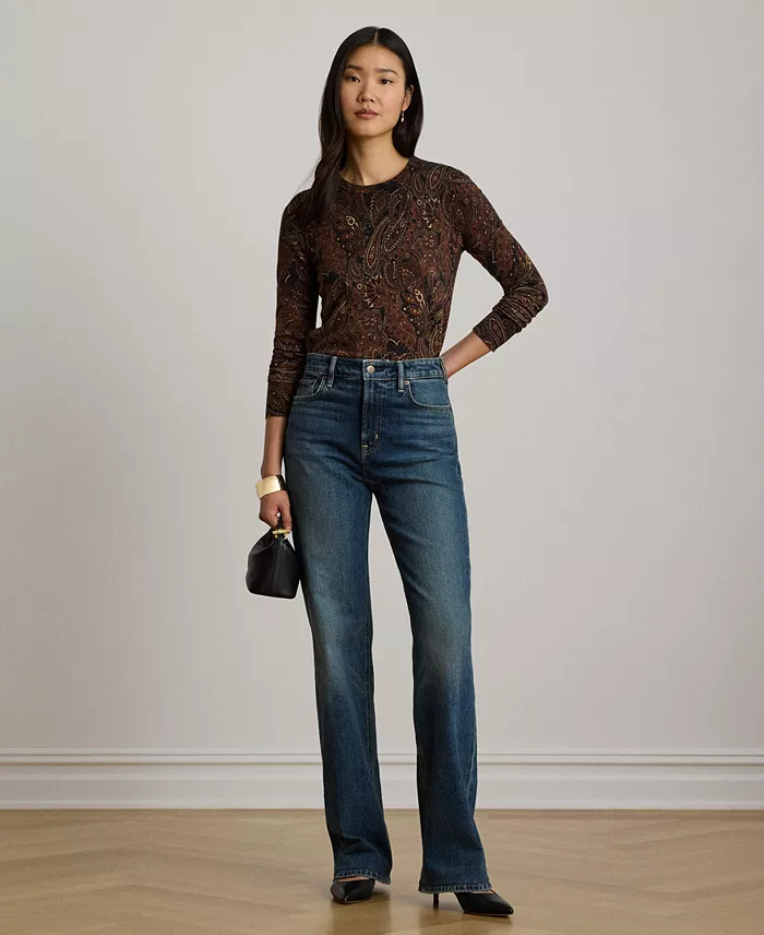 Women's Paisley Long-Sleeve Sweater - thumbnail 6