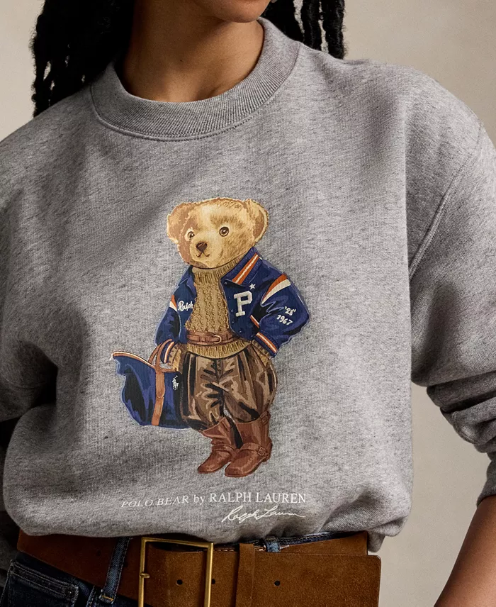 Women's Polo Bear Crewneck Sweatshirt - thumbnail 3