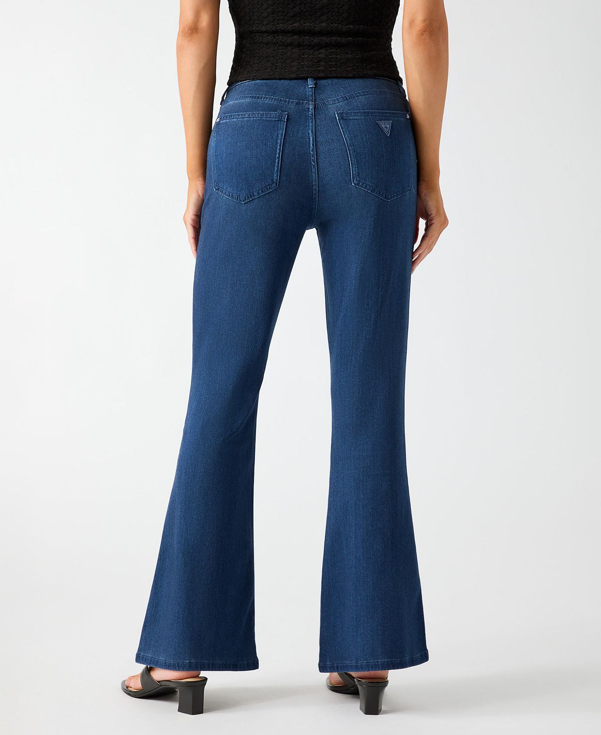 GUESS Women's Carter Mid-Rise Flare Jeans view 5 — MAYCSS fashion products