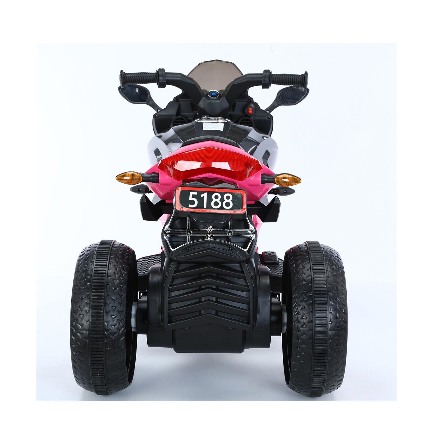 Детская игрушка YOBTOP 12V Manual Throttle Training Wheels LED Electric Motorcycle, 66 lbs Capacity, Ages 3-6, цвет: Красный — фото 7