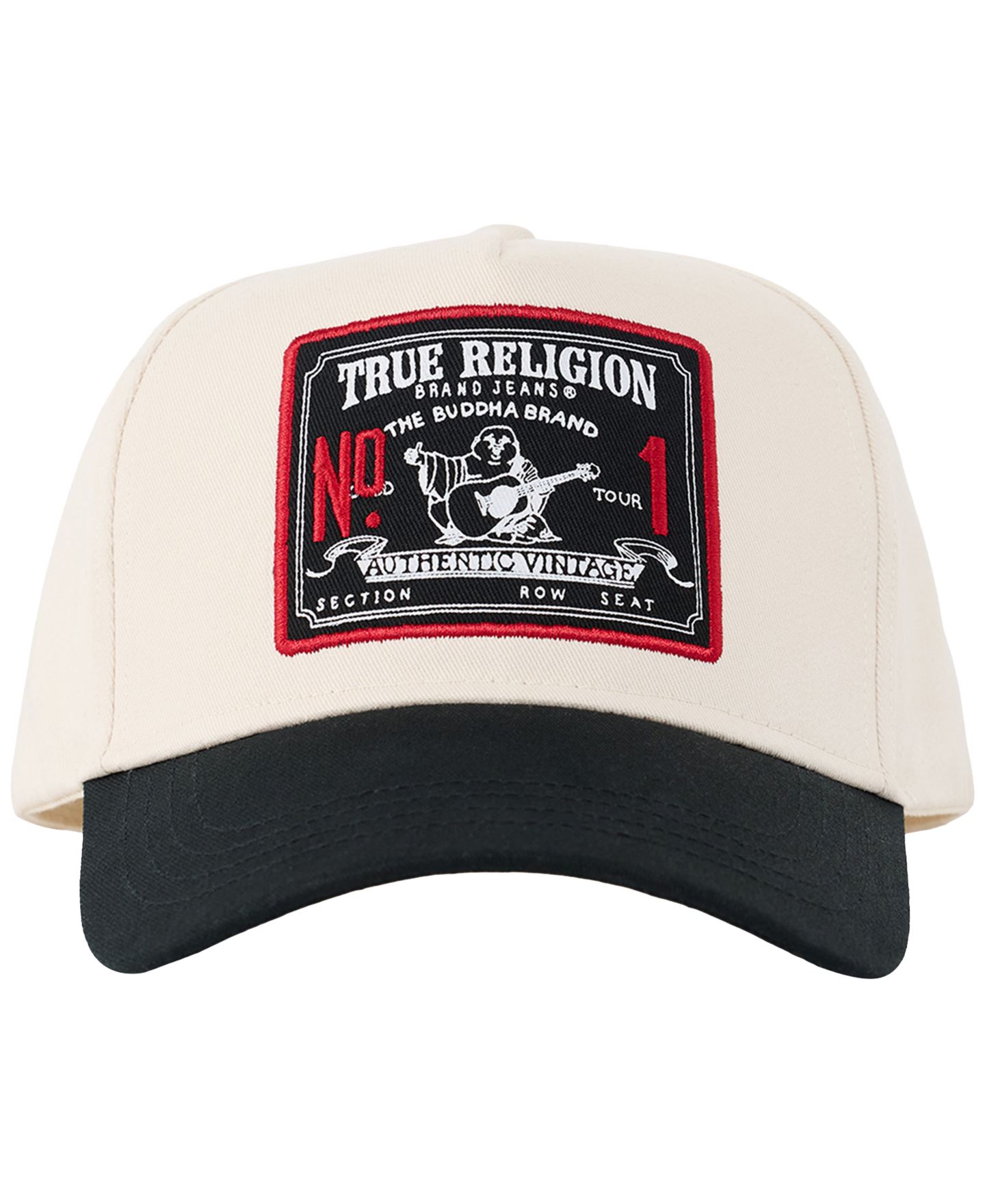 Мужские кепки True Religion Contrast Patch, цвет: Белый / Угольно-чёрный — фото 3