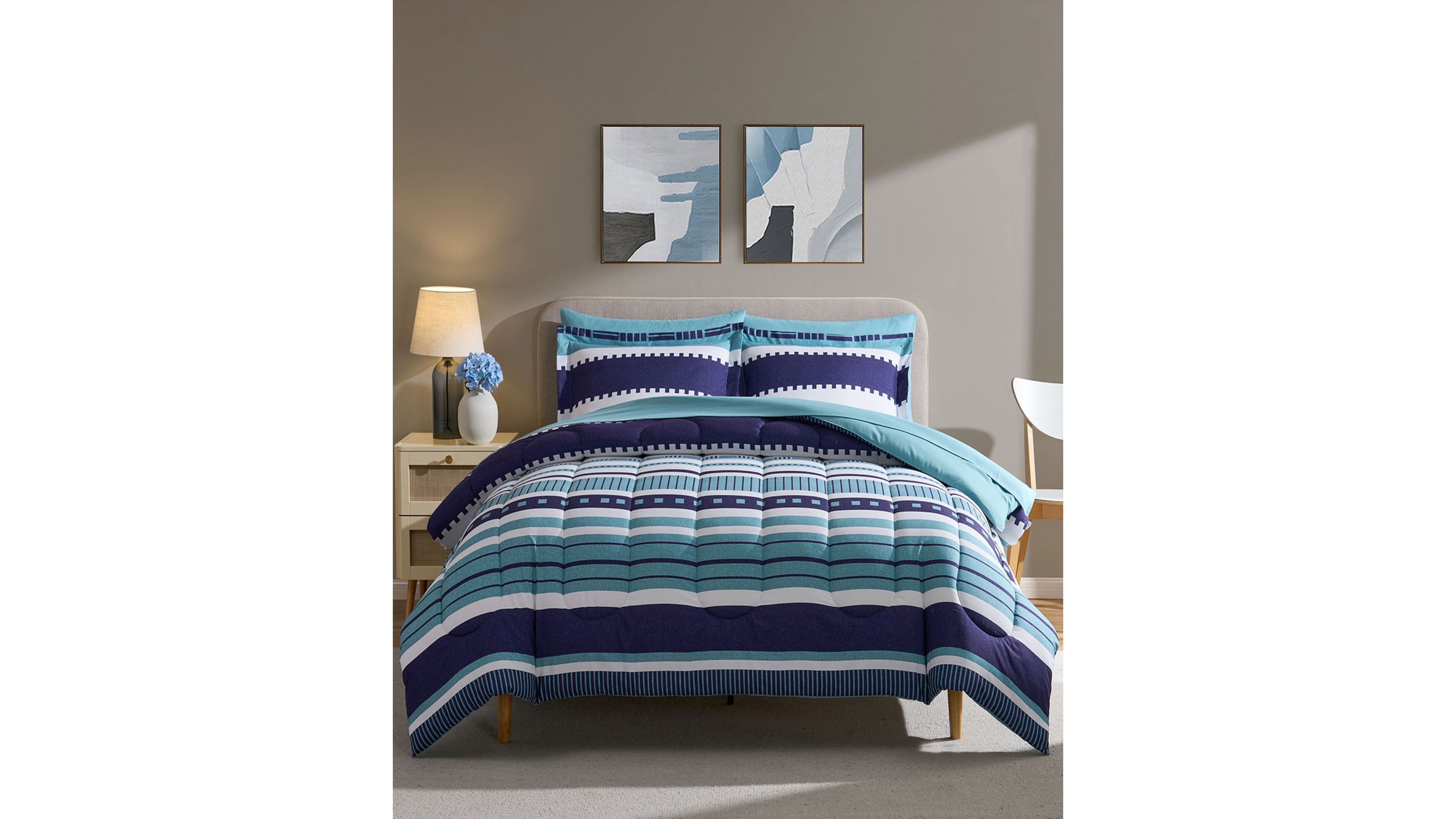 Sweet Home Collection Marino Down Alternative 7-Piece Comforter Set, King