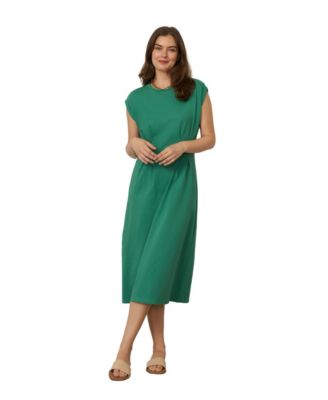 Women's Pleat Detail Maxi Dress