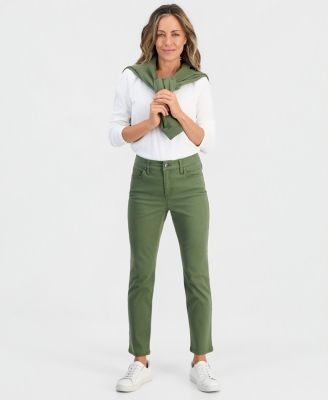 Petite High Rise Natural Straight-Leg Jeans