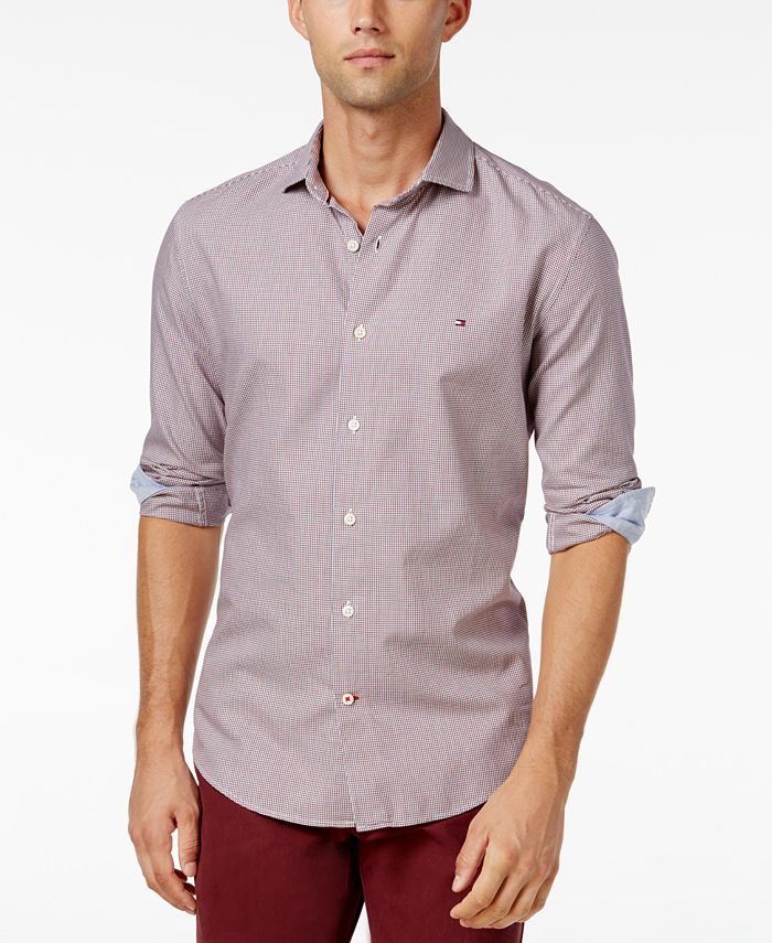 Betrouwbaar Telegraaf Archaïsch Tommy Hilfiger Men's Slim Fit Long-Sleeve Thomas Check Shirt, Created for  Macy's & Reviews - Casual Button-Down Shirts - Men - Macy's