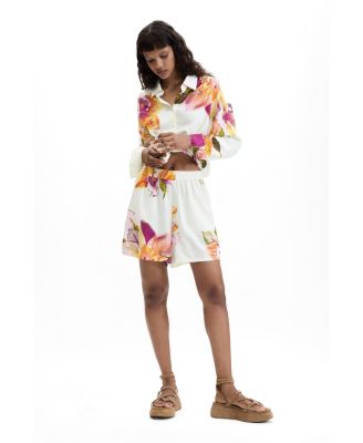 Women's Printed Flower Shorts