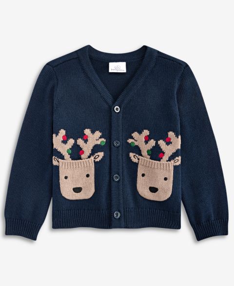 Кардиган First Impressions Mix & Match Reindeer Cotton Cardigan для мальчиков-малышей