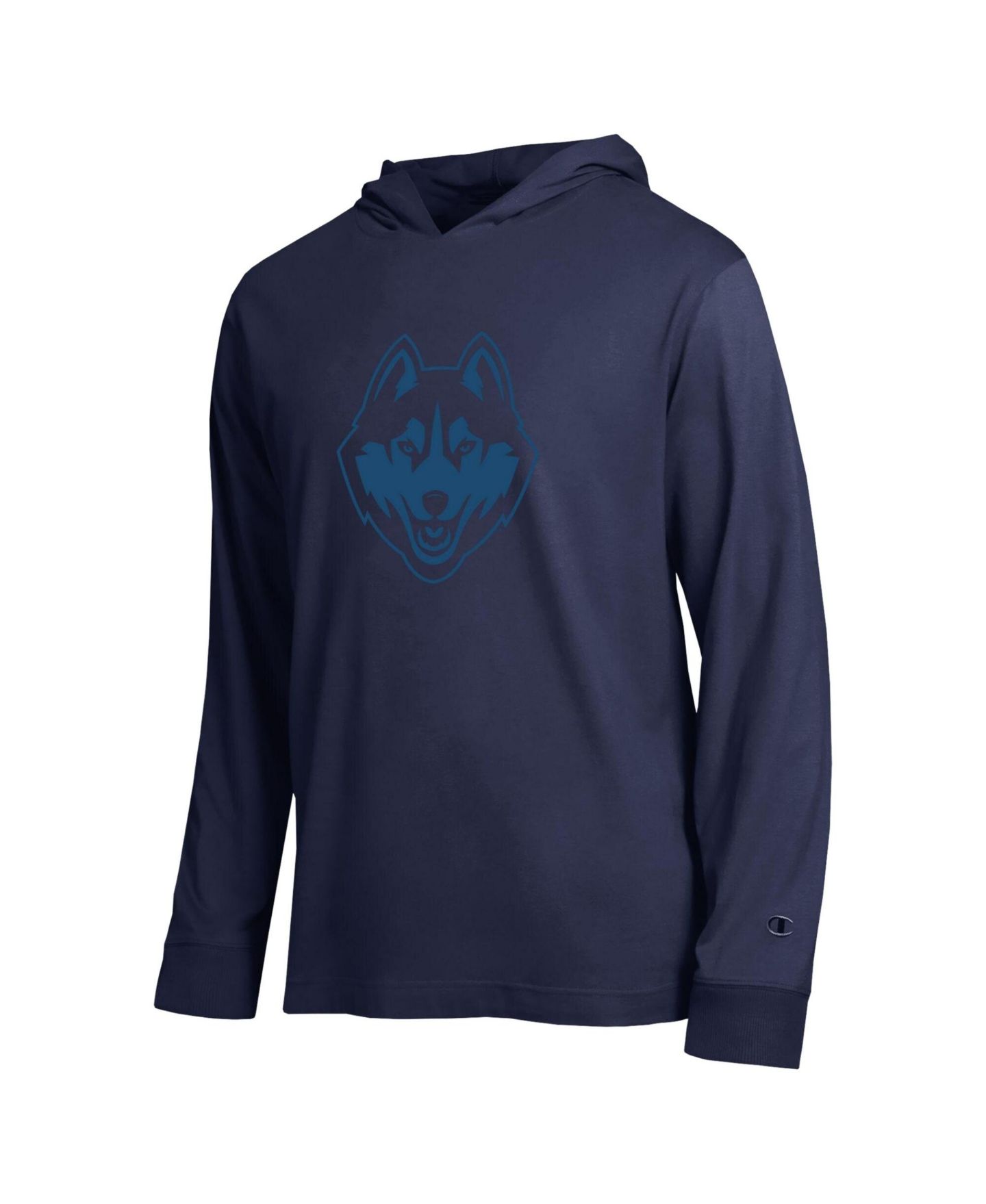 Мужская футболка Champion Navy UConn Huskies Tonal All Star Long Sleeve Hooded — фото 3