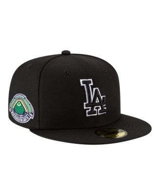 Men's Black Los Angeles Dodgers Blue Heaven On Earth Stadium Patch 59FIFTY Fitted Hat