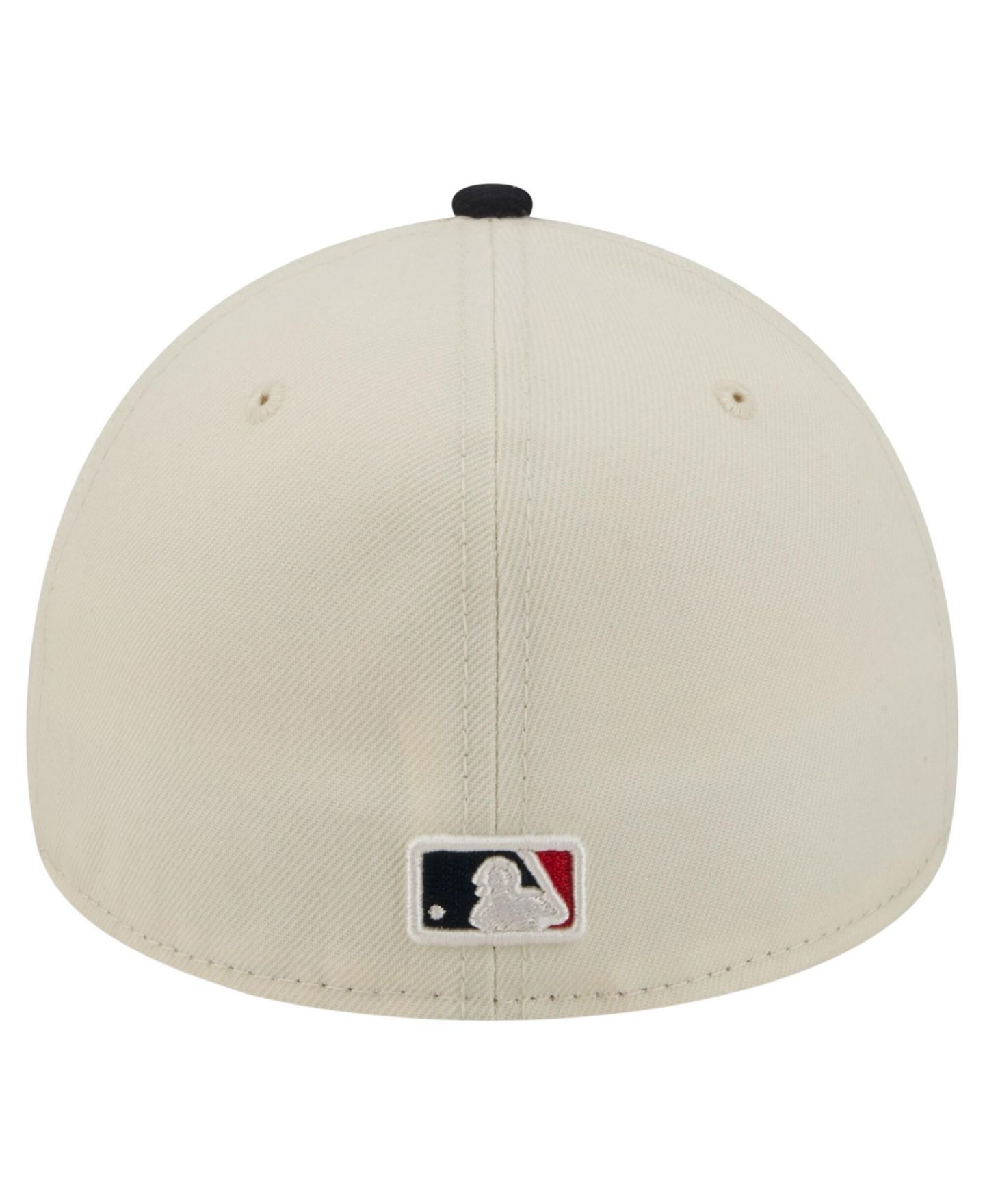 Мужская кепка New Era Cream Atlanta Braves Chrome A-Frame 59FORTY Fitted Hat — фото 3