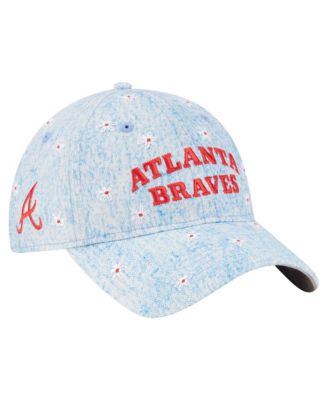 Women's Light Blue Atlanta Braves Daisy All Over 9TWENTY Adjustable Hat