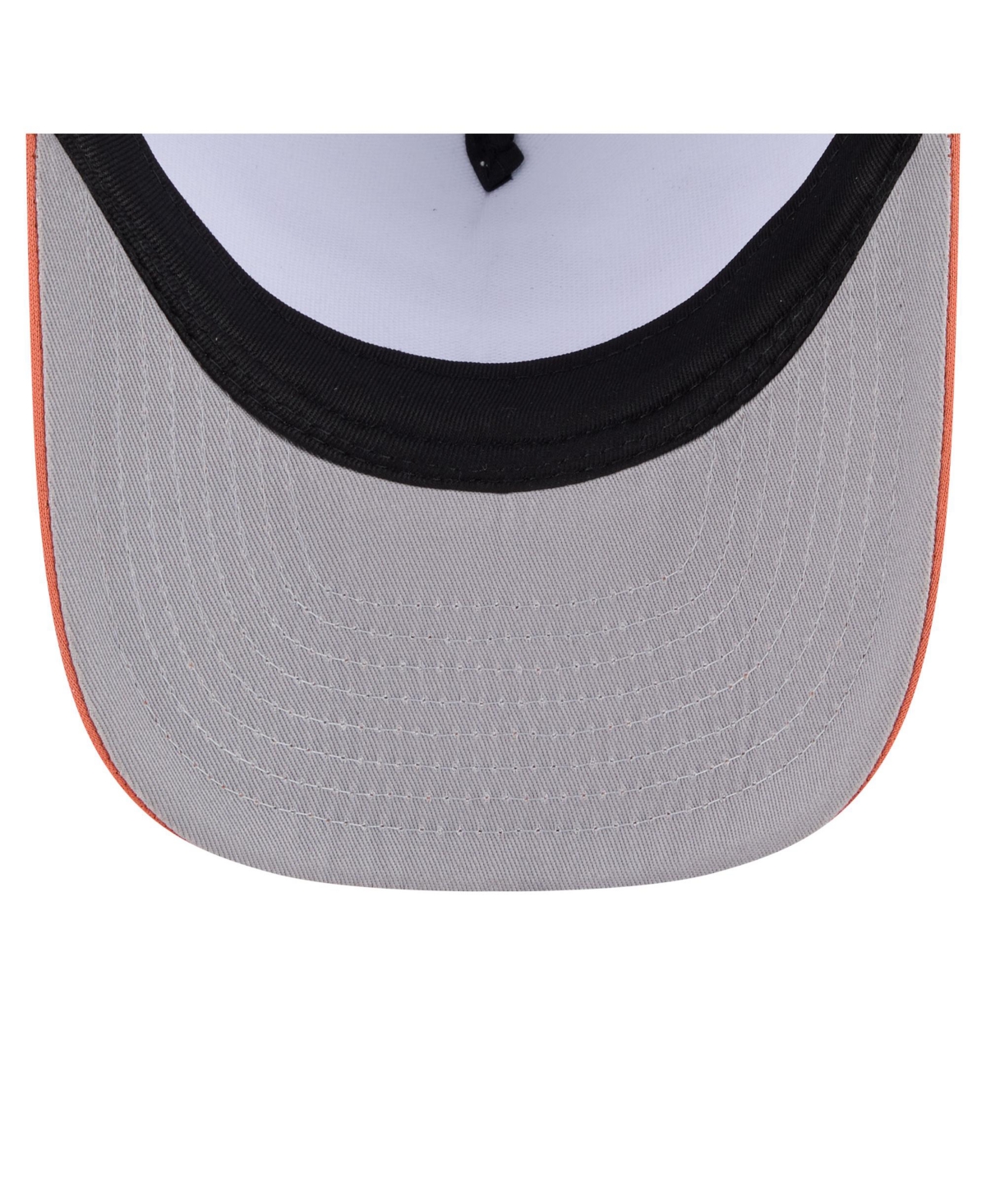 New Era Men's White/Orange Baltimore Orioles Foodie A-Frame 9FIFTY Trucker Snapback Hat