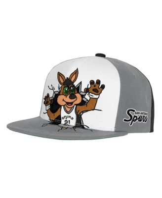Big Boys and Girls Gray San Antonio Spurs Mascot Snapback Hat