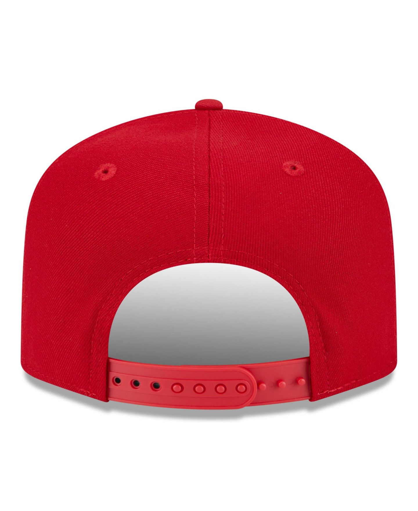 Мужская кепка New Era Red Carolina Hurricanes Script 9FIFTY A-Frame Snapback Hat — фото 3