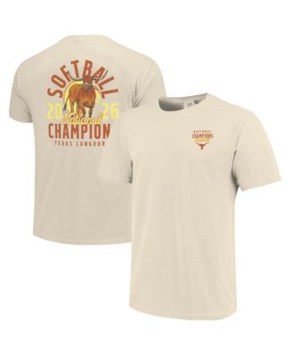 Men's and Women's Cream Texas Longhorns 2026 NCAA Softball Women's College World Series Mascot Overlay T-Shirt
