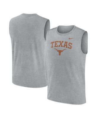 Men's Heather Gray Texas Longhorns Primetime Legend Arch Dri-FIT Muscle Tank Top