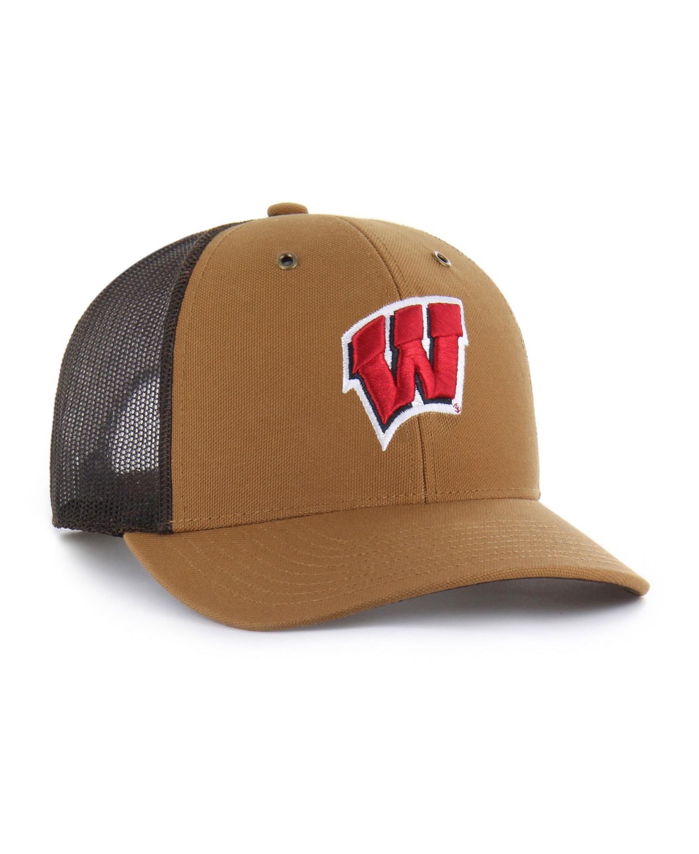 Кепка '47 Brand Carhartt x '47 Brown Wisconsin Badgers Trucker Adjustable Hat — фото 2