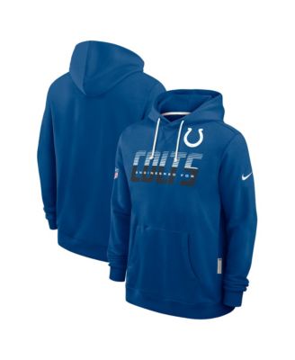 Men's Royal Indianapolis Colts Sideline Standard Issue Dri-FIT Hoodie