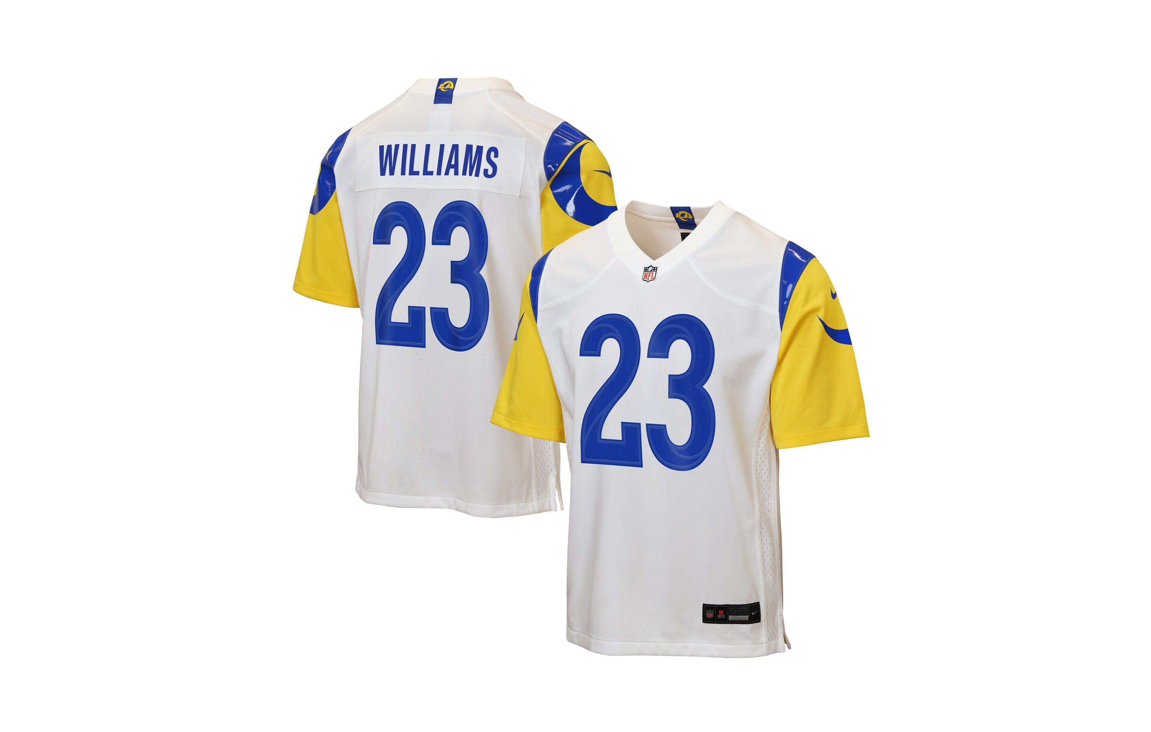 Nike Big Boys and Girls Kyren Williams White Los Angeles Rams Game Jersey