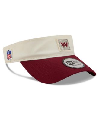 Men's Cream/Burgundy Washington Commanders 2026 NFL Training Camp Adjustable Visor Hat