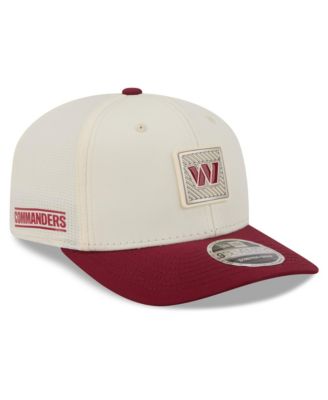 Men's Cream/Burgundy Washington Commanders 2026 NFL Training Camp 9SEVENTY Adjustable Hat
