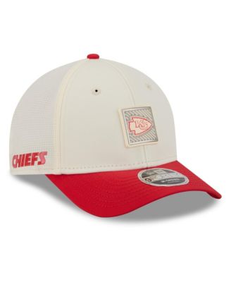 Men's Cream/Red Kansas City Chiefs 2026 NFL Training Camp 9FORTY Adjustable Hat