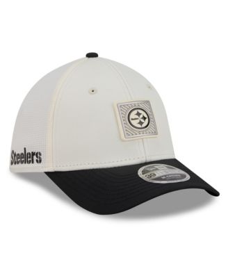 Men's Cream/Black Pittsburgh Steelers 2026 NFL Training Camp 39THIRTY Flex Hat