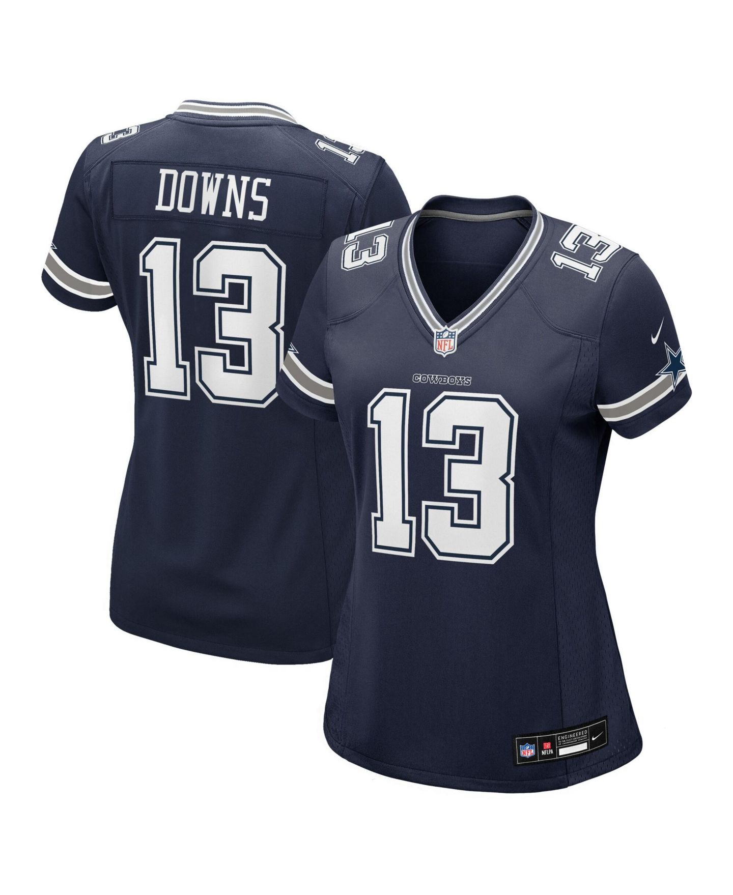 Женский топ Nike Caleb Downs Navy Dallas Cowboys Game Jersey — фото 1